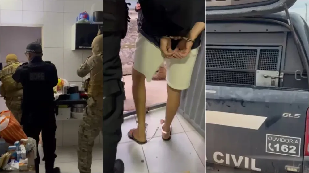 Operação Policial prende suspeitos de tráfico de drogas em Teresina; casal usava quentinhas delivery para entregar drogas.
