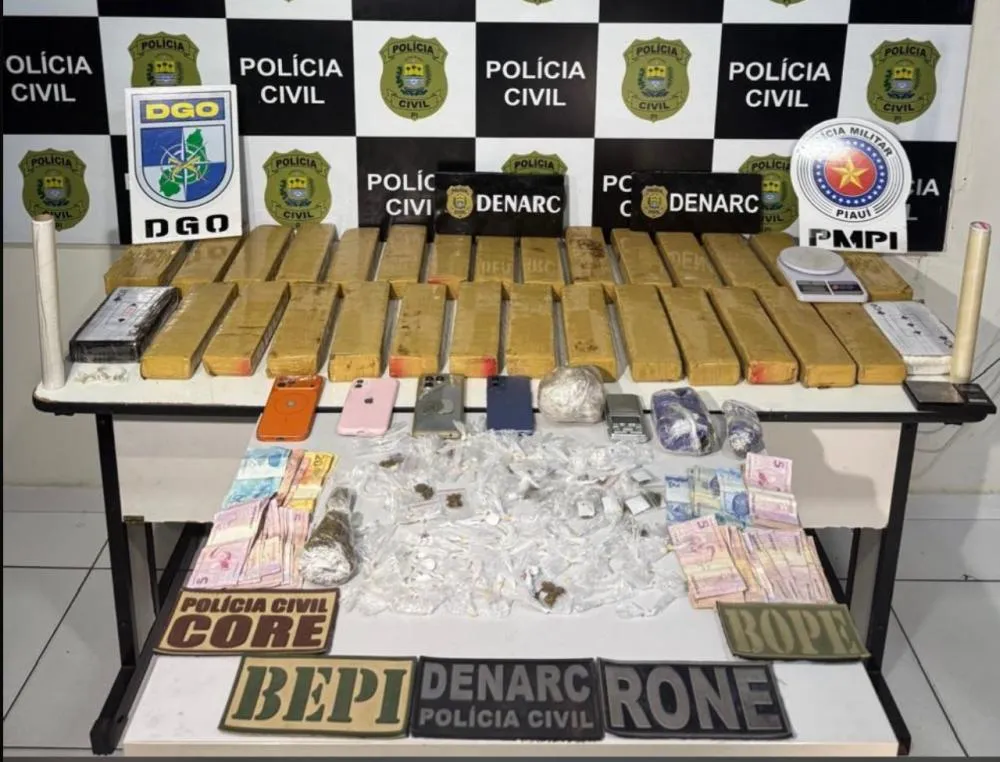 Polícia do Piauí cumpre 29 mandados e reforça combate ao tráfico de drogas e às organizações criminosas em Teresina.