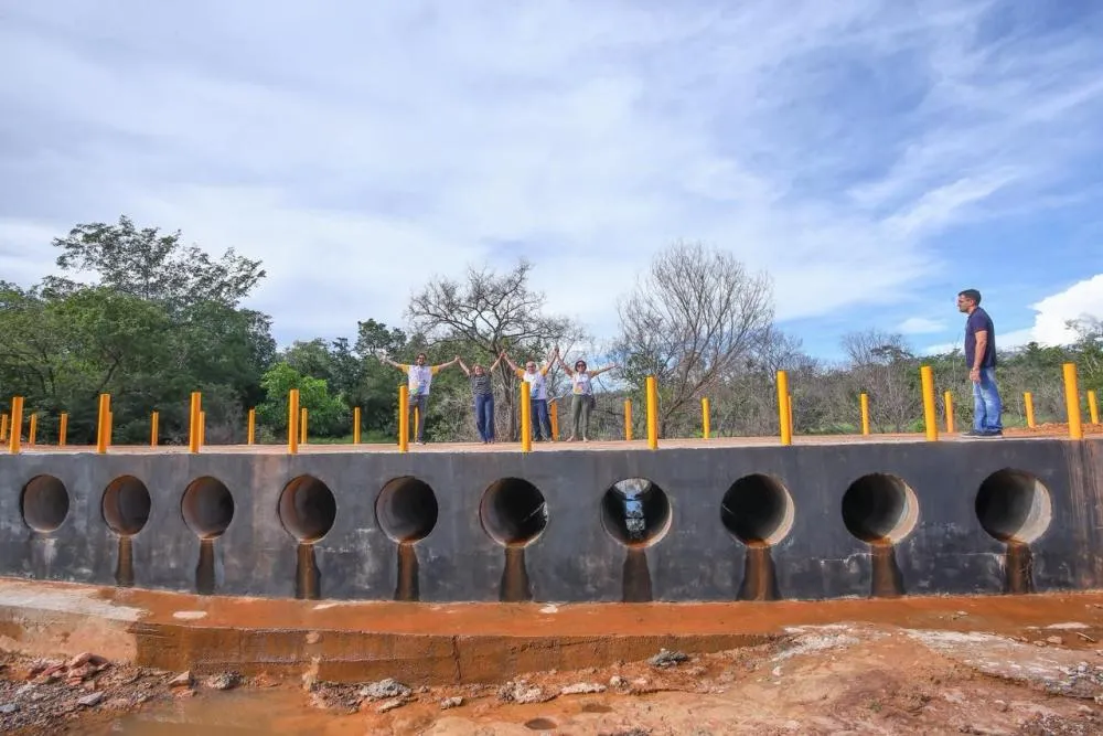 Em Amarante SAF inaugura passagens molhadas que beneficiarão comunidade quilombola.